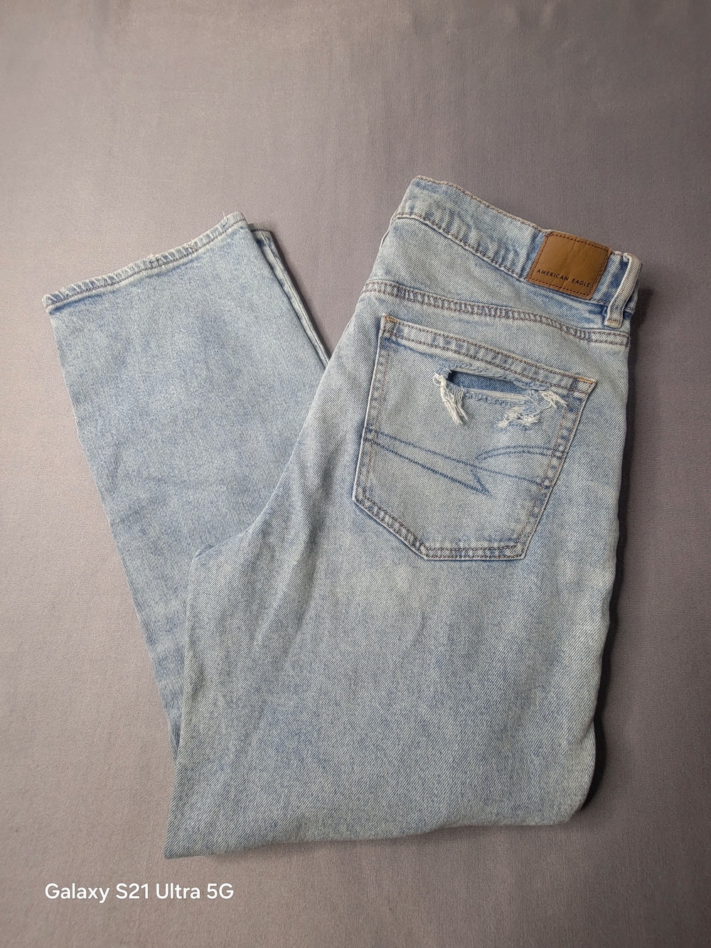American Eagle Outfitters Light Blue Boyfriend Jeans Size 12